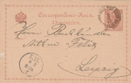 Bosnie Entier Postal Sarajevo Pour L'Allemagne 1895 - Bosnie-Herzegovine