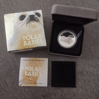 COFFRET 50 CENTS ARGENT 2017 P PHOQUE DU GROENLAND POLAR BABIES TUVALU 1/2 OZ - Tuvalu