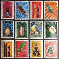 New Hebrides 1972 Definitives Set Birds Shells MNH - Ungebraucht