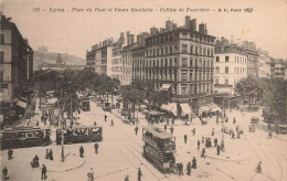 FRANCE - Lyon - Place Du Pont Et Cours Gambetta - Colline De Fourvière - BF Paris - Tramway  - Carte Postale Ancienne - Other & Unclassified