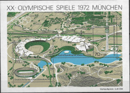 1972 Deutschland Germany Mi. Bl. 7  ** MNH XX. Olympische Spiele 1972 München - 1959-1980