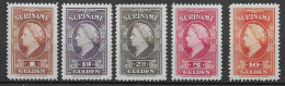 Suriname 1945, NVPH 239-43 MH, Kw 200 EUR (SN 2663) - Suriname ... - 1975