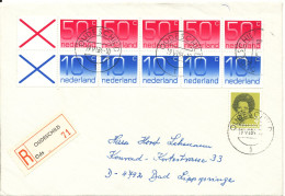 Netherlands Registered Cover Sent To Germany Oudeschild 19-6-1984 - Briefe U. Dokumente