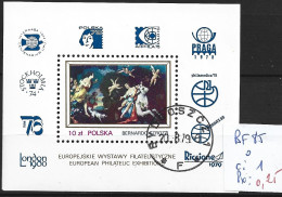 POLOGNE BF 85 Oblitéré Côte 1 € - Blocs & Feuillets