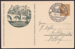 PP106 C13/01, O, "Philatelistentag Heidelberg", 1932, Pass. SSt. - Enteros Postales Privados