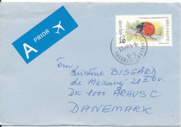 Belgium Cover Sent Air Mail To Denmark Bruxelles 9-5-1996 Single Franked - Storia Postale