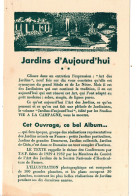 Bulletin De Souscription   JARDINS D'AUJOIURD'HUI  (sd Années 30) (PPP46703) - Publicités