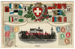 BüRGLEN Thurgau  TG Schweiz Drapeau Flag Suisse Schweiz Heraldiek Heraldry Switzerland Mini Timbres Miniature Stamps - Other & Unclassified