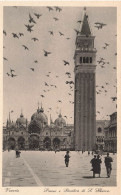 ITALIE - Venezia - Piazza E Basilica Di S Marco - Animé - Carte Postale Ancienne - Venezia (Venice)