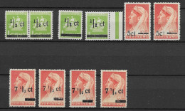 Suriname 1945, NVPH 210-213 Afwijkingen (SN 2669) - Surinam ... - 1975