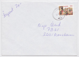 Aland Lettre Timbre Salle De Classe 1989 Class Room Stamp Mail Cover - Ålandinseln