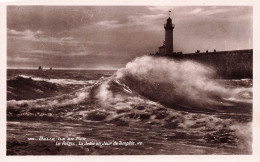 FRANCE - Belle Isle En Mer - Le Palais - La Jetée Un Jour De Tempête - Carte Postale Ancienne - Belle Ile En Mer