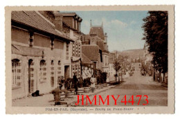 CPA - PRE-EN-PAIL En 1948 (Mayenne) Route De Paris-Brest ( Rue Bien Animée ) Edit. R.Caron - Pre En Pail