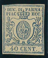 P2704 D - ITALIA ANTICHI STATI PARMA ,SASS. 11 GOMMA ORIGINAL TL. - Parme