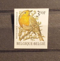 Timbre Non Dentelé Oiseaux De Buzin Rouge-gorge - 1981-2000