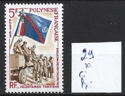 POLYNESIE FRANCAISE 29 * Côte 12.70 € - Unused Stamps