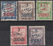 ZANZIBAR Taxe O - 1/5 - OBLITERES - Cote : 80 € - Used Stamps