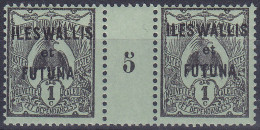 WALLIS & FUTUNA ** - 1 Paire Millésime '5' - Unused Stamps