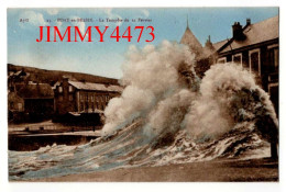 CPA - PORT-en-BESSIN - La Tempête Du 21 Février ( Carte Datée De 1932 ) N° 21 - Edit. A. Dubosq - Port-en-Bessin-Huppain