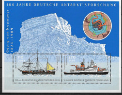 2001 Deutschland Germany  Mi.Bl 57 **MNH  100 Jahre Deutsche Antarktisforschung - 2001-2010