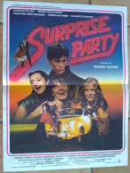 AFFICHE CINEMA FILM SURPRISE PARTY CELLIER DUCHAUSSOY ROGER VADIM 1983 TBE ROCK N'ROLL AUTOMOBILE YEYE - Affiches & Posters