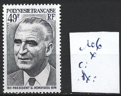 POLYNESIE FRANCAISE 106 * Côte 15 € - Unused Stamps