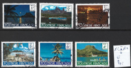 POLYNESIE FRANCAISE 132 à 137 Oblitérés Côte 2 € - Usati