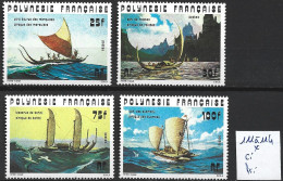 POLYNESIE FRANCAISE 111 à 114 * Côte 23.80 € - Ungebraucht