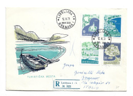 YUGOSLAVIA SLOVENIA - REGISTERED COVER LJUBLJANA TO ITALY - Covers & Documents