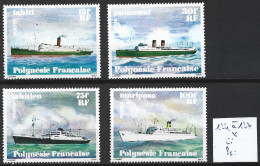 POLYNESIE FRANCAISE 124 à 127 * Côte 18 € - Unused Stamps