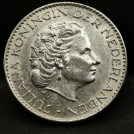 1 GULDEN JULIANA  ARGENT 1955 PAYS BAS / NEDERLAND SILVER - 1948-1980 : Juliana