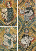 MOSAICI - 4 Cartoline Di ROMA Della  Basilica Di S. Clemente - S. Gregorio/ S. Ambrogio/ S. Girolamo/ S. Agostino - Articles Of Virtu