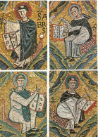 MOSAICI - 4 Cartoline Di ROMA Della  Basilica Di S. Clemente - S. Gregorio/ S. Ambrogio/ S. Girolamo/ S. Agostino - Objets D'art