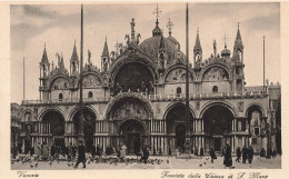 ITALIE - Venezia - Facciata Della Chiesa Di S Marco - Animé - Carte Postale Ancienne - Venetië (Venice)