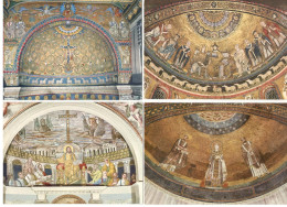 MOSAICI - 4 Cartoline Di ROMA Della  Basilica Di S. Clemente /S. Pudenziana/ S. Agnese /S.Maria In Trastevere - Objetos De Arte