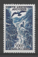 Andorra -Franc 1955-57 Aereo Y=A4 Ed=163 (*) - Unused Stamps