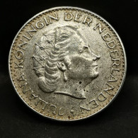 1 GULDEN JULIANA  ARGENT 1966 PAYS BAS / NEDERLAND SILVER - 1948-1980 : Juliana