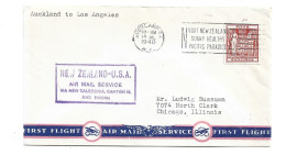 NEW ZEALAND - 1940 AIRMAIL COVER TO USA VIA NEW CALEDONIA - SLOGAN MACHINE CANCEL - Storia Postale