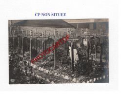 CP NON SITUEE-CIMETIERE-Friedhof-Tombes-CARTE PHOTO Allemande-GUERRE 14-18-1 WK-Militaria- - War Cemeteries