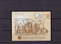 ER01 Poland 2003 The 19th National Philatelic Exhibition - Katowice 2003 MNH - Unused Stamps