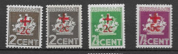 Suriname 1942, NVPH 202-05 Met Twee Kleine ‘c’s MH, Kw 79 EUR (SN 2691) - Surinam ... - 1975