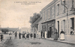 SAINT-VALERIEN (Yonne) - Le Bureau De Poste Et La Place Saint-Louis - Saint Valerien