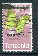 TANZANIE- Service Y&T N°25- Oblitéré (papillon) - Tanzania (1964-...)