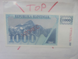 +++VZOREC+++ECHANTILLON+++SLOVENIE 1000 TOLARJEV 1990 Neuf (B.33) - Slowenien