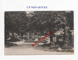 CP NON SITUEE-CIMETIERE-Friedhof-Tombes-CARTE PHOTO Allemande-GUERRE 14-18-1 WK-Militaria- - War Cemeteries