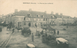 50 MONTBRAY - La Place Un Jour De Marché - TB - Sonstige & Ohne Zuordnung