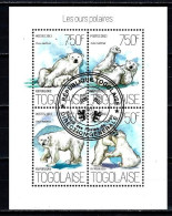 2013 Animaux Ours Togo (227) Yvert N° 3653 à 3656 Oblitérés Used - Togo (1960-...)