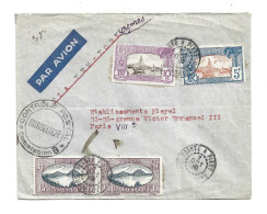 FRANCE COLONIES - GUADELOUPE - 1939 AIRMAIL COVER TO FRANCE VIA NEW YORK USA - CENSORED - Storia Postale