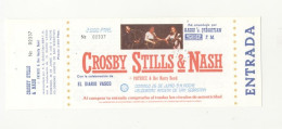 Crosby Stills & Nash  San Sebastián 1983   Concert Ticket New - Biglietti D'ingresso