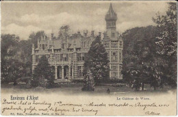 Wieze :Les Environs D'Alost -Le Chateau De Wieze , Verstuurd 1901 Naar Restaurant De L'abattoir In Anderlecht - Lebbeke